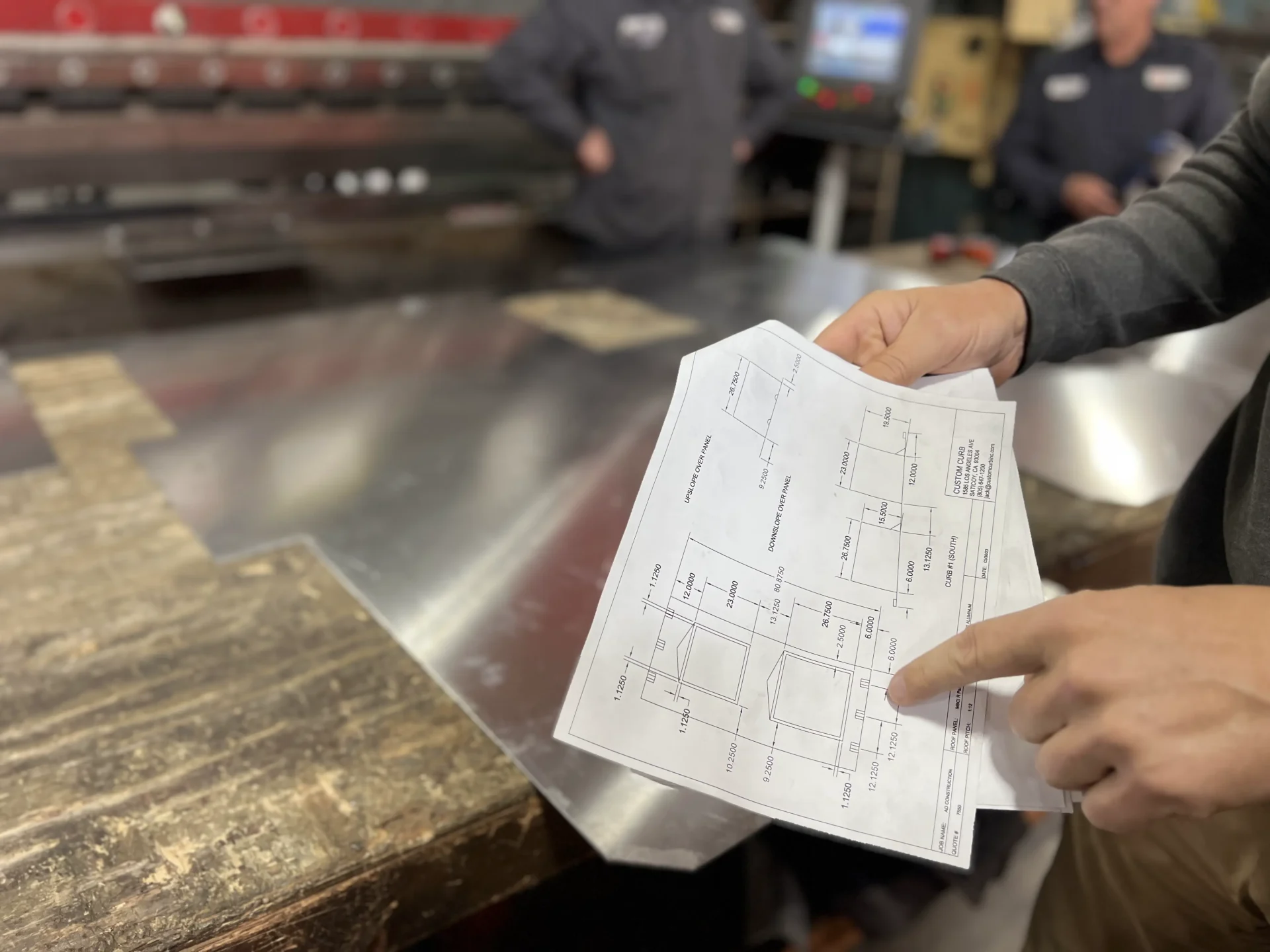 Custom Curb precision metal fabrication