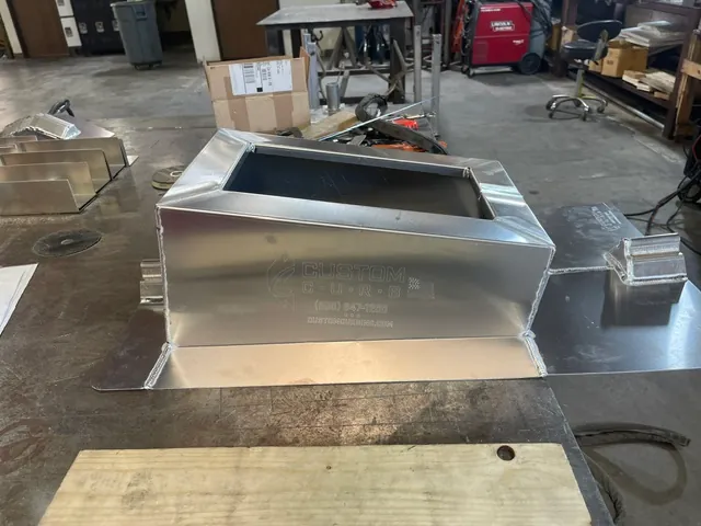 Spring isolation curb section in the shop